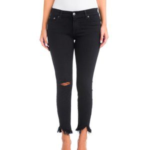 Pistola Distressed Fray Hem Jeans